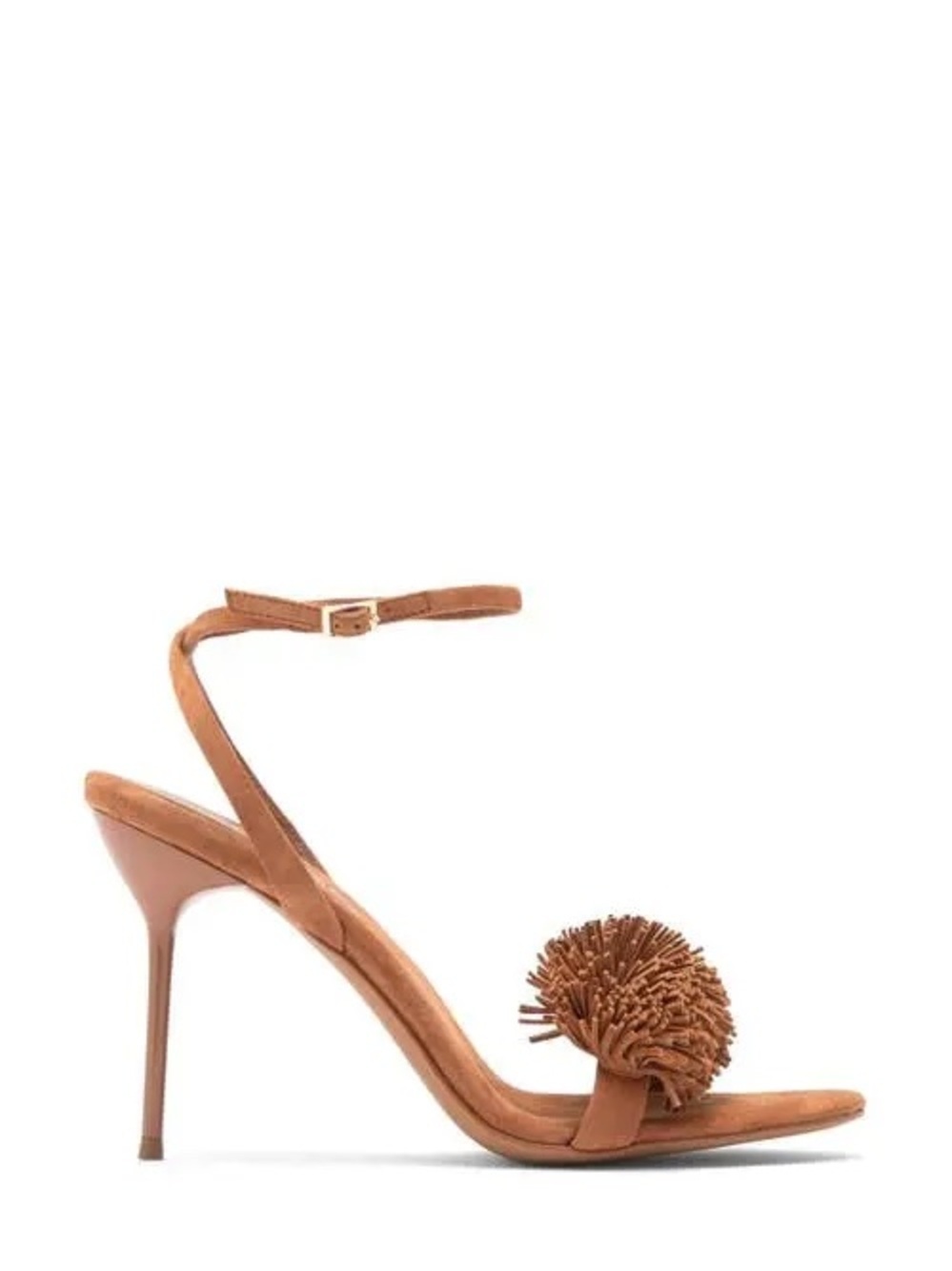 Jeffrey Campbell Popple Ankle Strap Sandal in Tan Suede